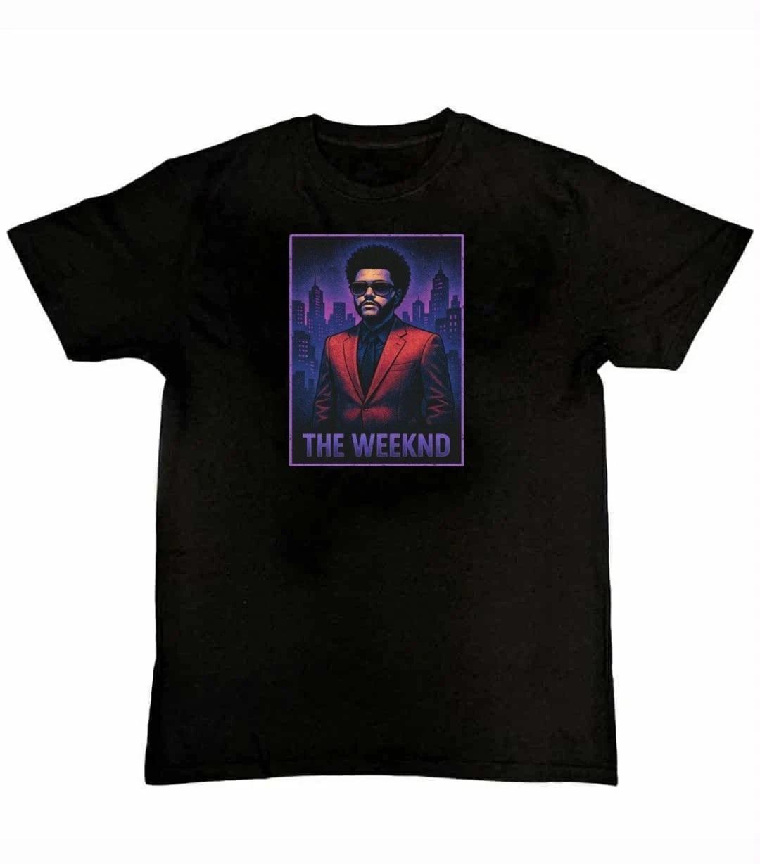 Men s and Women s T-shirts The Weeknd Retro City Lights Synthwave Graphic Unisex T-Shirt S M L XL 2 3 4 XL XXXXL