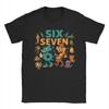 67 Six Seven Italian Brainrot Kids Gaming Meme TShirts Mens Cotton Tee Shirt Round Neck Short Sleeve T Shirts Graphic Clothing