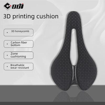 Sillín de Carreras Ultraligero de Fibra de Carbono Impreso en 3D para Bicicletas de Carretera y de Montaña