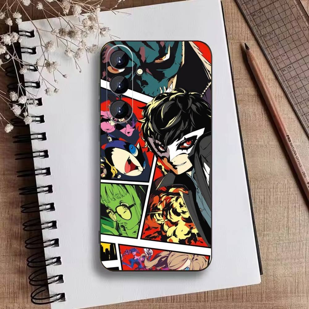 P-Pers-Sona 5 Joker  Phone Case For Samsung Galaxy A73,21,22,32,71,53,52,51,80,5G Soft Black Cover