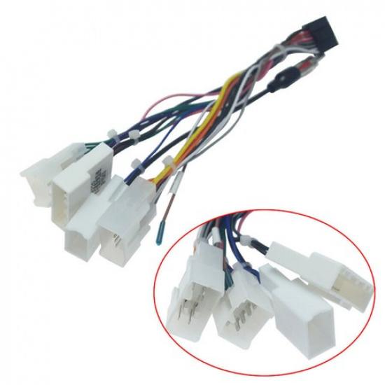

Car Stereo 16PIN Wiring Harness Connector Adapter Android Power Cable For Toyota