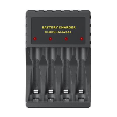 USB Fast Battery Charger For AA 3A Rechargeable Batteries Charging Hubs With Independent 4Slot Charging &LED Indicators
