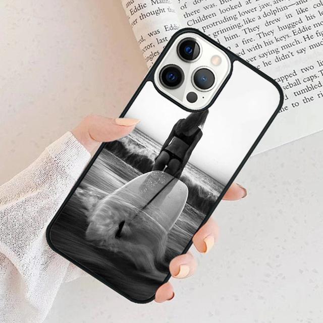 Surfing Art Surf Girl Phone Case Cover For iPhone 17 Air 15 16 11 13 14 Pro Max 12 Plus Max Fundas