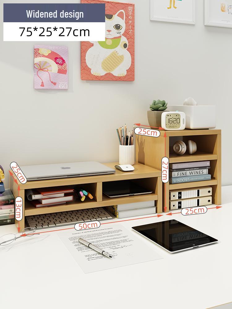 Wooden Laptop & Monitor Riser Stand for Desktops