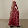 Kortermet Plus size bomull vintage floral nytt i kjoler for kvinner uformell løs lang sommerkjole