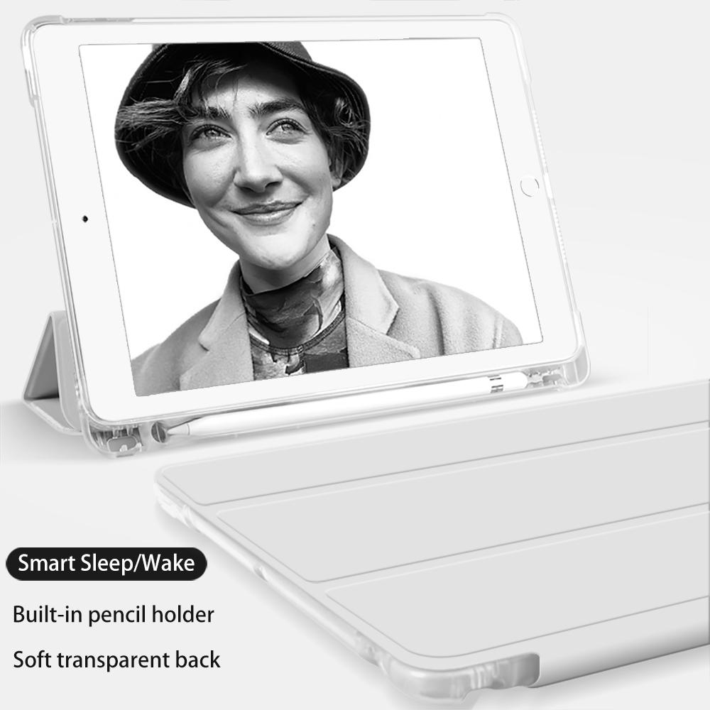Pouzdro na stůl pro iPad Air 4 5 2022 10.2 8. 9.7 Kryt s držákem na tužku Průhledný průhledný zadní kryt 10.5 Pro 11