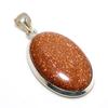 Red Sunstone Gemstone 925 Solid Sterling Silver Jewelry Pendant 1.62" SU-10290