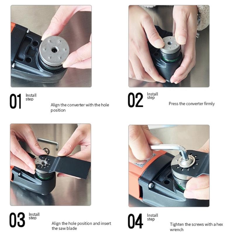 Cutter Adapter Universal Accessories Adapter for Hexagonal Interfaces Oscillating Tool Multi Power Tool