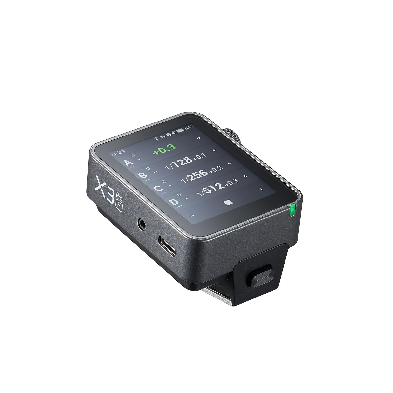 Godox X3pro F Wireless Camara Flash Trigger 2.4G Wireless Touchscreen Flash Transmitter