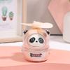 Sevimli Panda Mini El Vantilatörü Soğutucu Taşınabilir Çizgi Film El Tipi USB Şarj Edilebilir Vantilatör Öğrenci Ofis Dış Mekan Yaz
