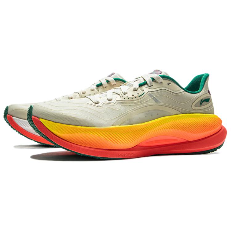 Li Ning Yueying 4 PRO Tlumení, Odolné proti opotřebení Nízké neformální běžecké boty Pánské Krémově žluté ARHV007-11