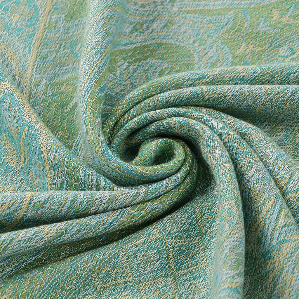 Paisley Tassels Pashmina Shawl Woman Warm Scarf Muslim Hijabs Fashion Long Wraps Thick Scarves Female Cape Headscarf 184*71Cm