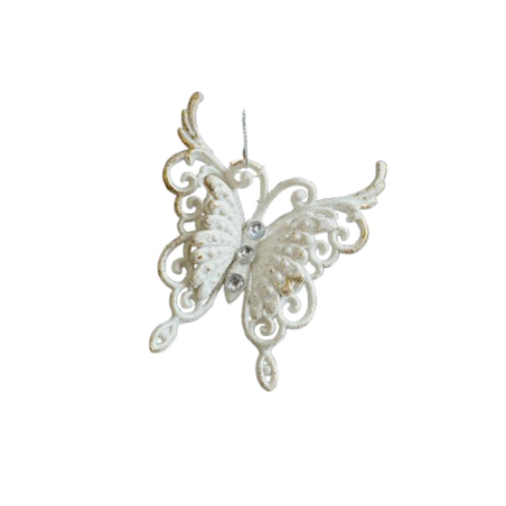 Snowflake Bowknot Christmas Angel Wings Pendant  Festive Holiday Decorations