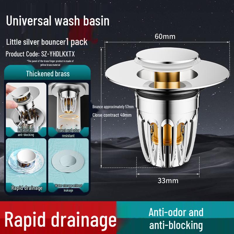 

Leak-Stop Anti-Cockroach Pop-Up Sink Filter Accessories