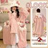 YUZHAOLIN Women's Plush Coral Fleece Hooded Loungewear Set
