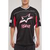 Foreign Trade Original Order Neo * Vision Radical American Vintage V-neck Patchwork Letter Print Sports Jersey