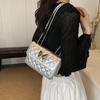Casual Small Bag New Style for Women's Popular Crossbody Bag Fashionable Shoulder Bag Simple Chain Large Capacity Small Square Bag