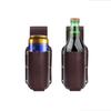 1 pezzo Portabottiglie Classico in Pelle PU Borsa a Cintura Custodia per Bottiglia di Birra Zaino da Viaggio all'Aperto Creativo Portatile Zaino da Alpinismo