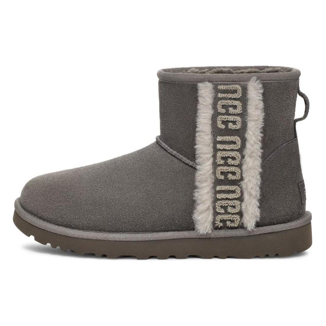 

Новые UGG Classic Mini Логотип из овчины Уголь Женские 1153473-CHRC 36