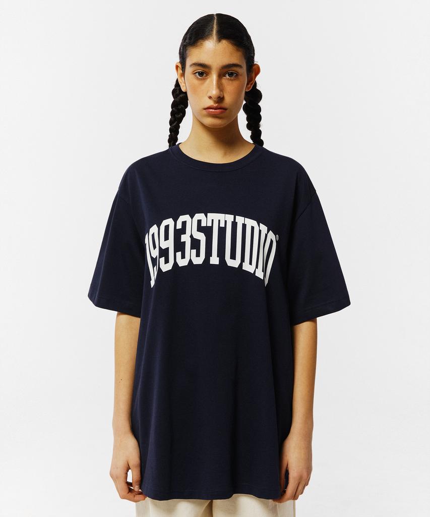 1993STUDIO Authentic Arch Logo T-Shirt_Navy