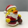 Christmas Duck Statues Animal Figurines Sculptures Desktop Ornament for Bookshelf Home Decors Collectible Figurines