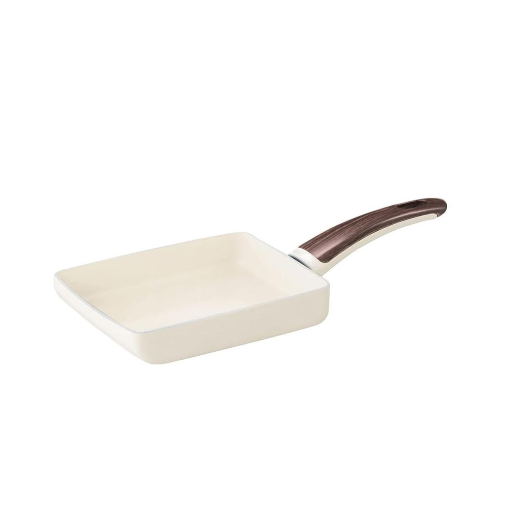 GREENPAN Egg Pan Egg Roller 14x18cm IH Gas Compatible No Toxic Substances PFAS Free Ceramic Coating Easy to remove stains Easy to see changes in
