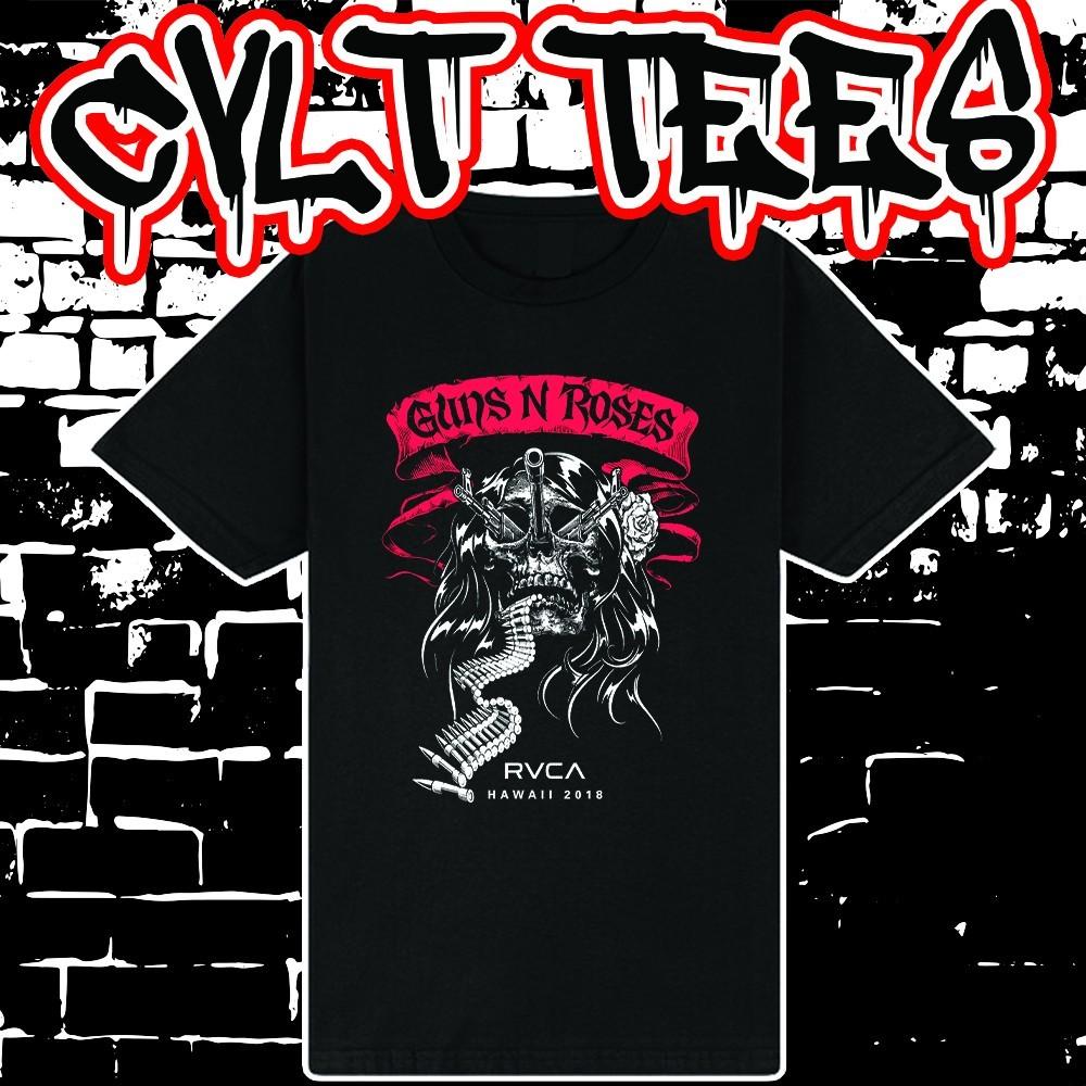 Guns N Roses style Band Tee ~ 100% Cotton Unisex T-Shirt M