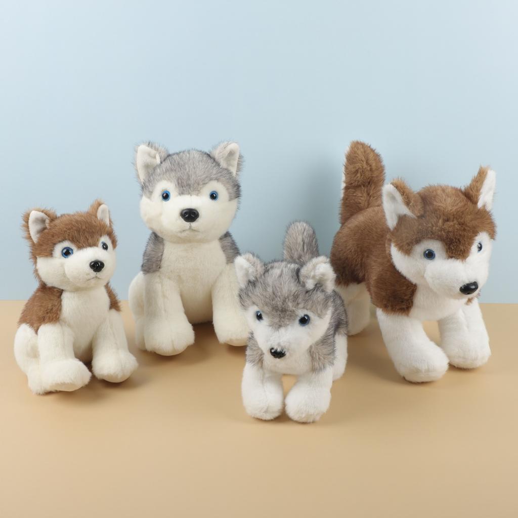 Simulation Kawaii Husky Doll Plush Toy Handmade Doll Cartoon Anime Cute Pillow Cushion Decoration Children's Christmas Gift
