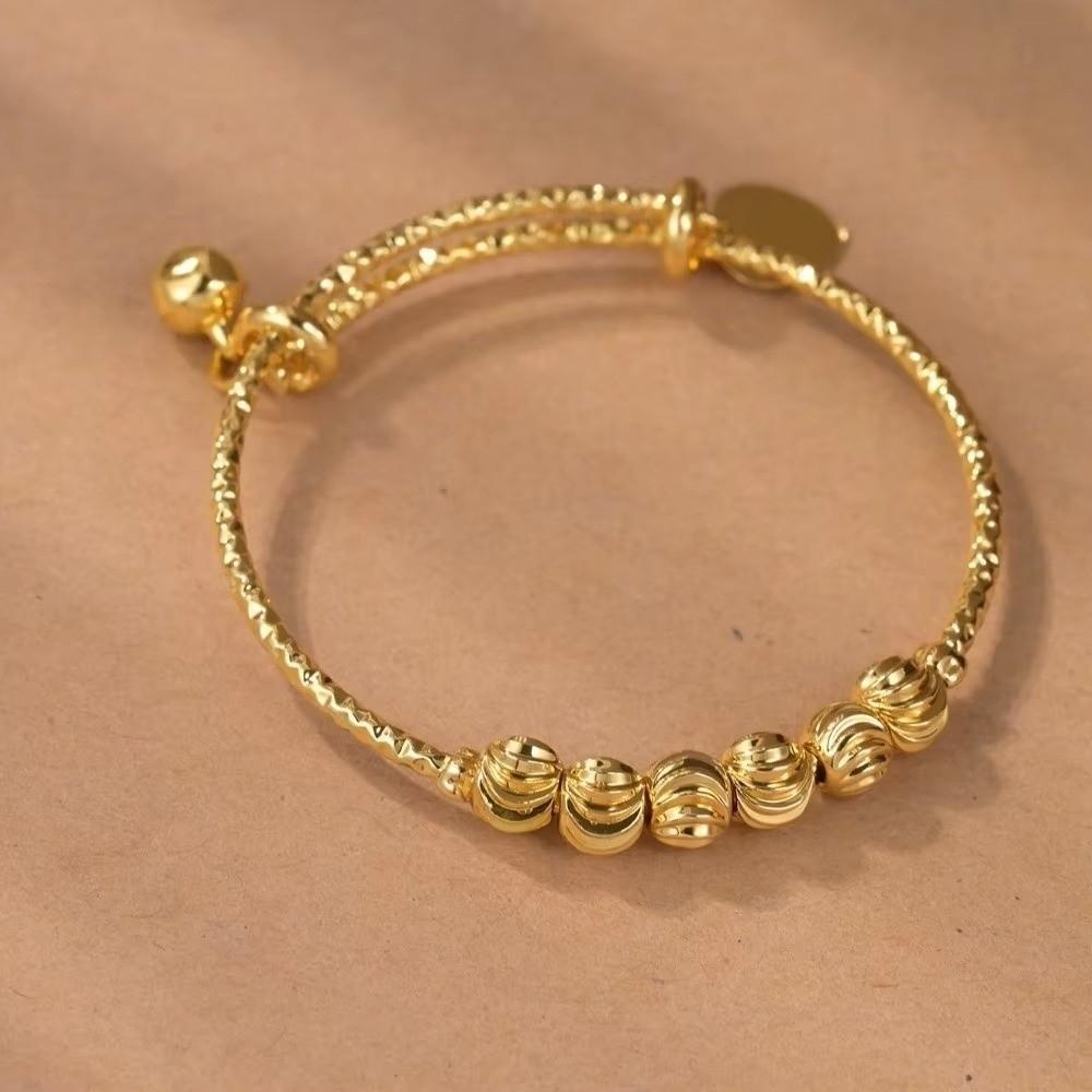 Adjustable Beaded Bracelet Heart Shape Bangles Fashion Accessory Wristband Women Jewelry