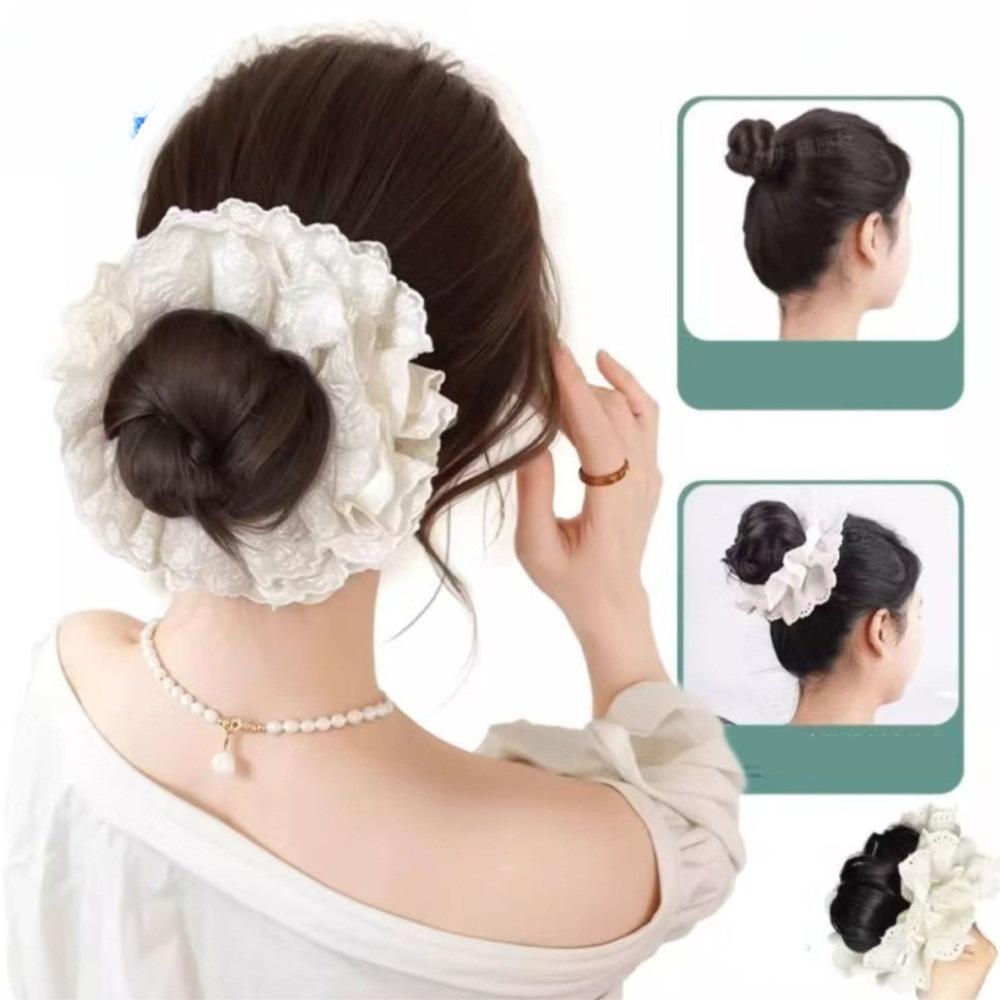 Lace Hair Tie Wig Synthetic Wig Hairband New Hair Rope Hairpiece  Women