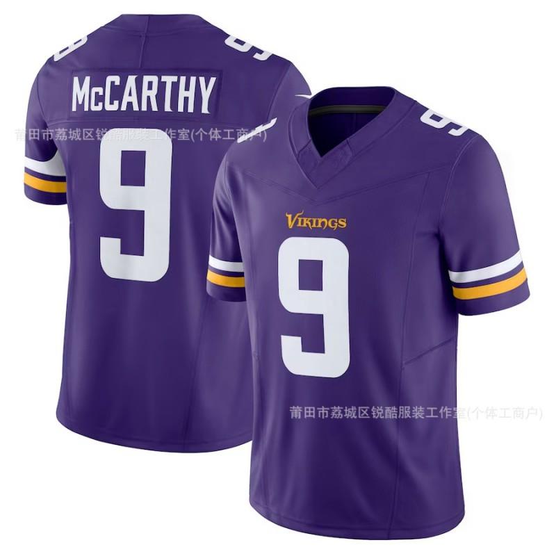 Fotbalový dres Minnesota Vikings 18 Jefferson 19 Thielen Pánský Dámský Sportovní Uniforma