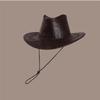 Knight Hat Summer Sun Hat PU Leather Sunscreen Cap Casual Western Cowboy Hat  Summer