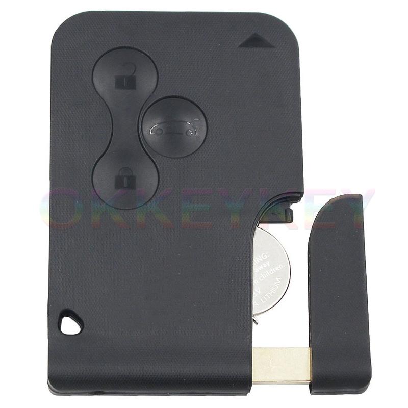Ecusells Keyless Go/ Non-keyless 3B Remote Key for Renault Megane Scenic Smart Card 433Mhz ID46 PCF7947/ PCF7926AT /PCF7943 Chip