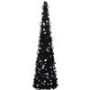 VidaXL Pop-up Artificial Christmas Tree Black 180 Cm PET