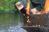 Onway Feuerschale Untersetzer Set mit Aufbewahrungstasche Praktisch für Camping und Kochen im Freien S-PLUS OW-3833S-PLUS Ein-Aktion & -