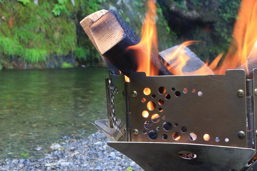 Onway Feuerschale Untersetzer Set mit Aufbewahrungstasche Praktisch für Camping und Kochen im Freien S-PLUS OW-3833S-PLUS Ein-Aktion & -