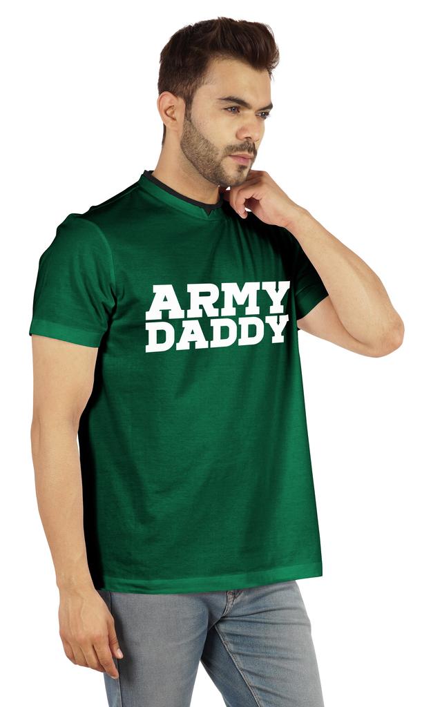 Inkmeso Men  s Tshirt For Military Pride Dad Graphic Quote   Army Daddy   Tee Cotton Jersey