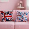 LOVE England Printed Cushion Cover Comfortable Reversible Pillow Cover Ideal for Car Sofa Bedroom & Beyond