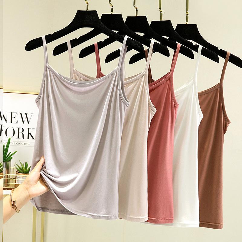 Modal sling vest women's summer thin inner sleeveless base large size loose fat mm outer wear thin top