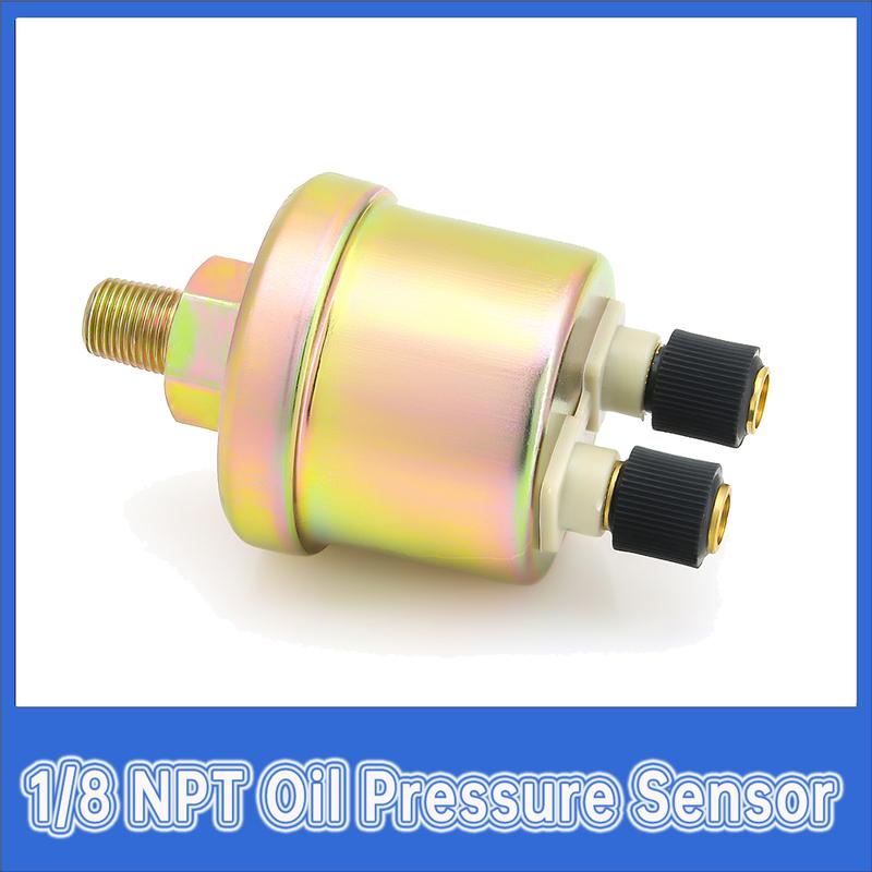 Engine Oil Pressure Sensor 0~10 Bar 1/8 NPT Mechanical Oil Press Sensor Replacement Fit For Car Boat Oil Pressure Gauge