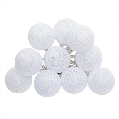 Cottonballs Garland White 10-ball LED Battery-powered