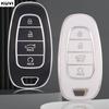 4 Buttons Tpu Car Smart Key Case Cover For Hyundai Tucson Solaris Sonata Hybrid Nexo Nx4 Santafe Dn8    Accessories