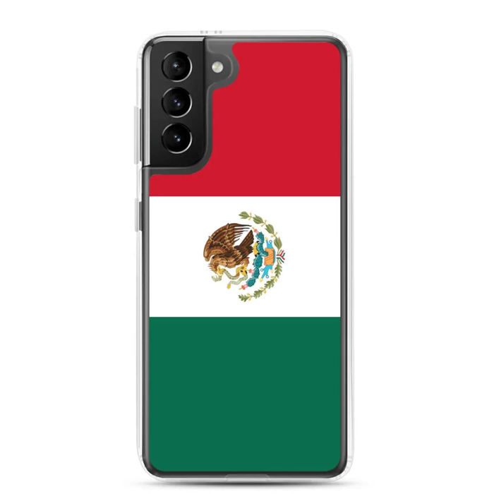 Coque Téléphone - Samsung - Galaxy S23 Plus - Drapeau du Mexique - Souple - Multicolore