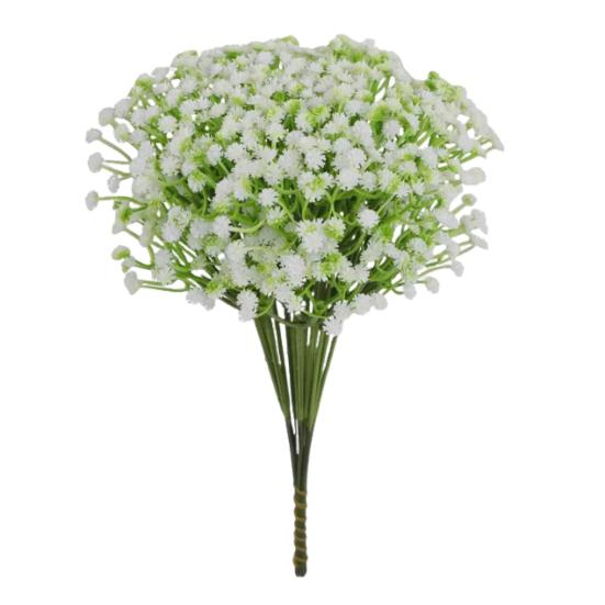 

Yousheng 100 шт. искусственных цветов гипсофилы, реалистичная искусственная гипсофила, белая искусственная гипсофила с длинным стеблем для домашней вазы, корзины, свадьбы белый