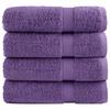 Premium Bath Towels SOLUND 4 pcs Purple 100 x 150 cm 600 g m²
