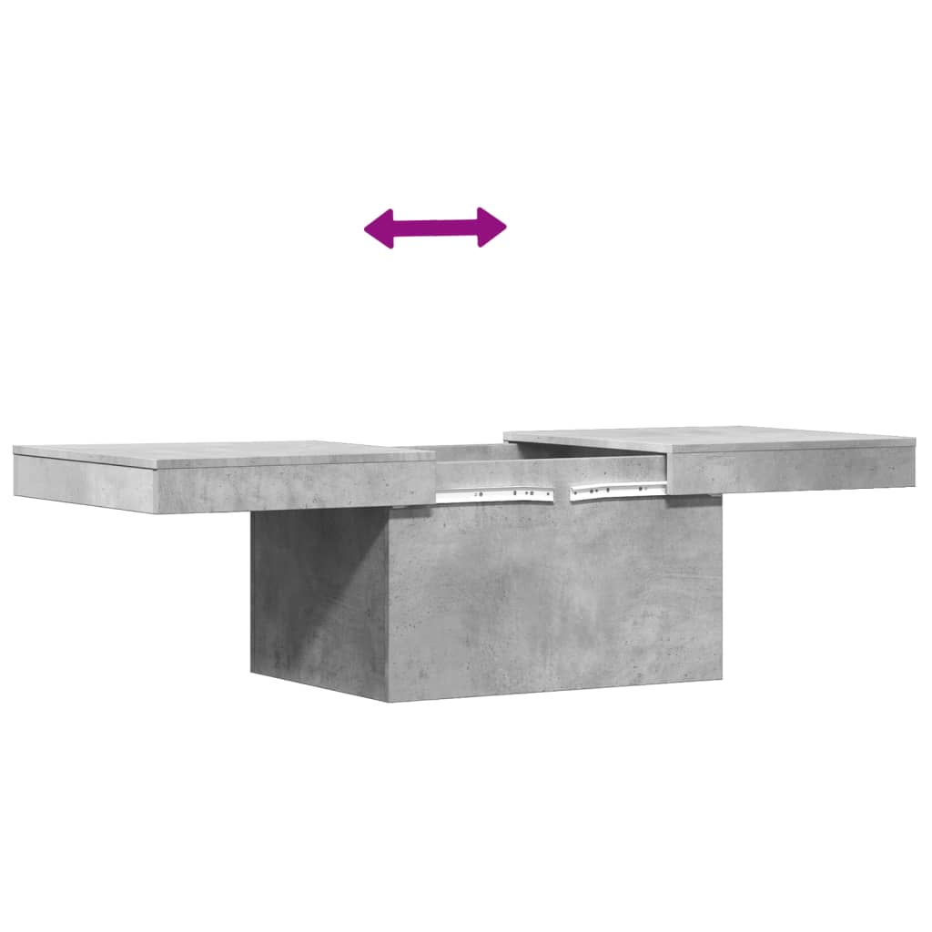 Coffee Table Concrete Gray 100 x 55 x 40 cm Particleboard