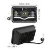 Square LED Headlight, Truck Front Square LED Headlamp Lamp with High Low Beam DRL