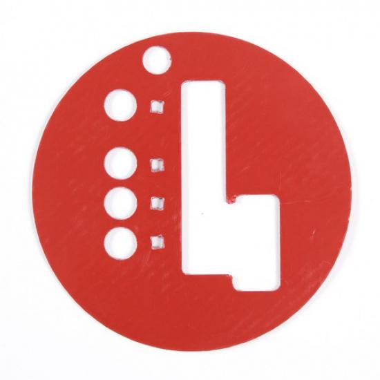 RHD Red Carbon Fiber Interior Gear Shift Panel Cover Trim For Nissan 350Z 03-06