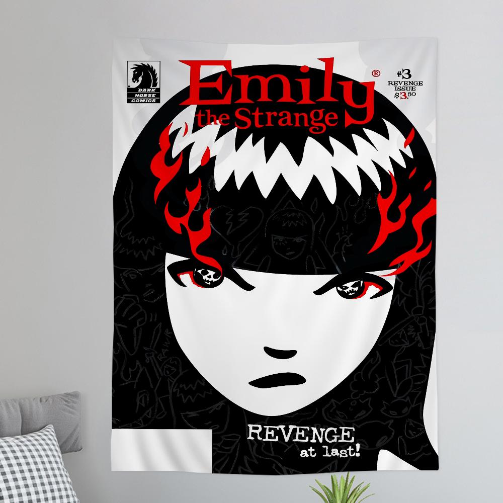 Anime EEmily The SStrange Comic Book Colorful Tapestry Wall Hanging Bohemian Wall Tapestries Mandala Wall Art Decor