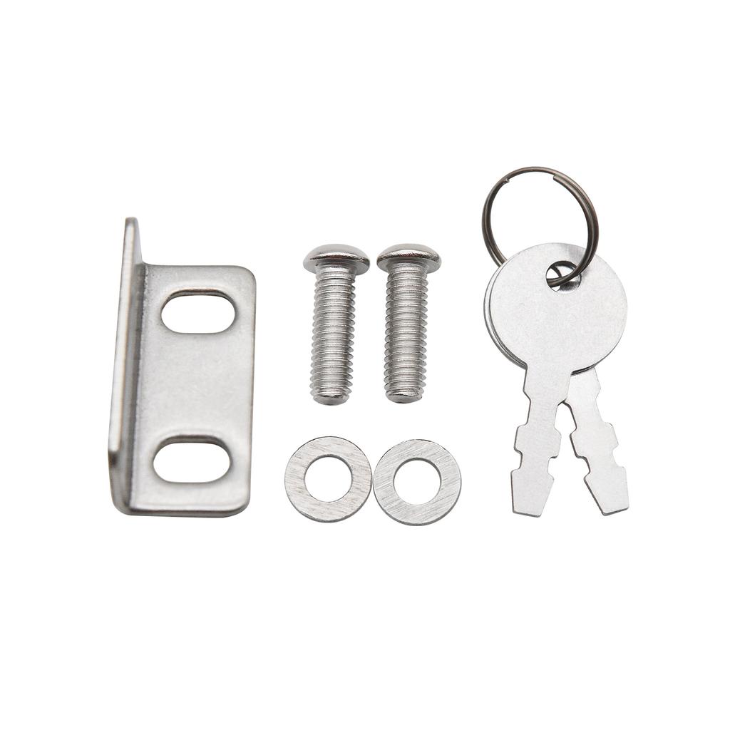 1 STÜCK Kunststoff Rundschloss mit Schlüssel Marine Riegel Tür Schrank Schloss Riegel Bündiger Türaufzieher Schließfach Luke für Wohnmobil Yacht Boot Zubehör